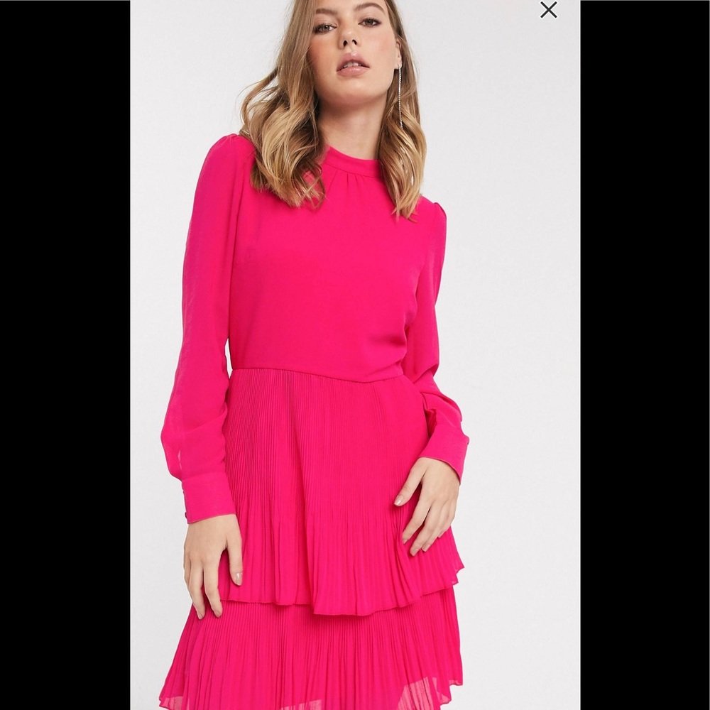 ASOS Warehouse Hot Pink Dress
